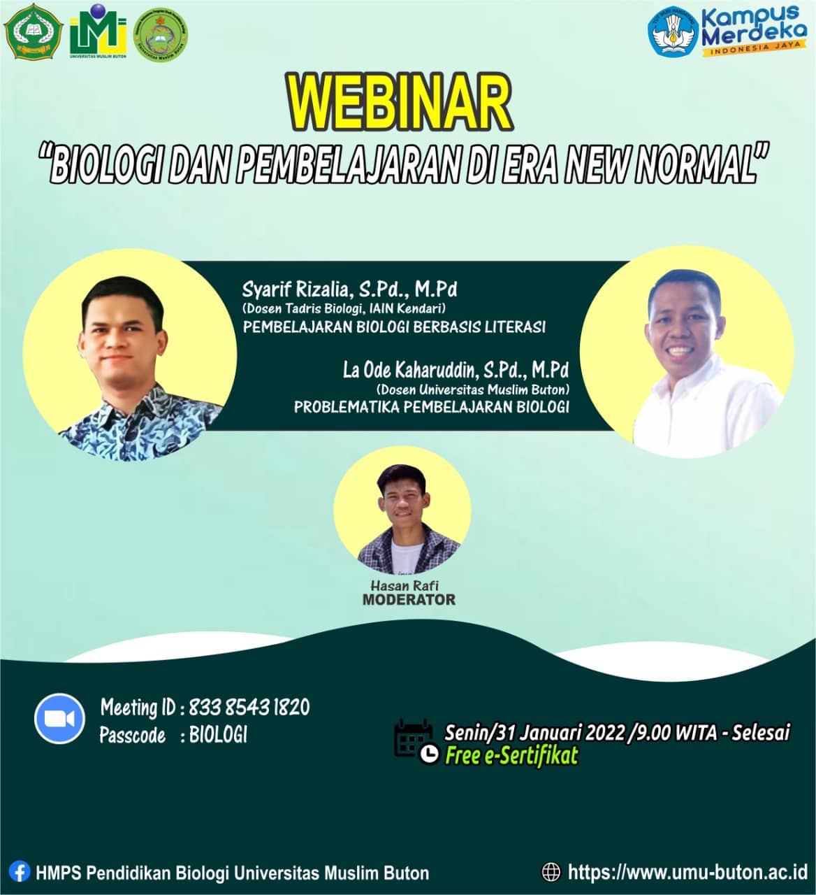 HMPS Pendidikan Biologi Selenggarakan Webinar Biologi Dan Pembelajaran ...